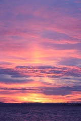 Sunset Colored Clouds