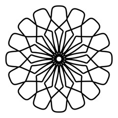 Abstract mandala on white background