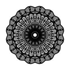 Abstract mandala on white background