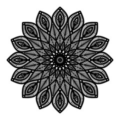 Abstract mandala on white background