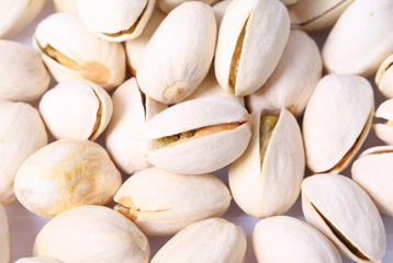 Salted pistachio macro shoot background