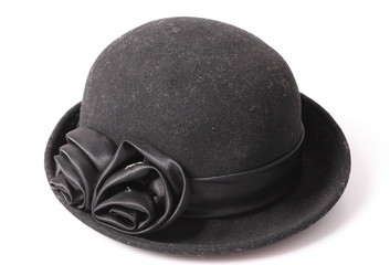 Classic hat on white background
