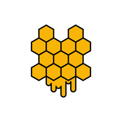 honeycomb icon design vector logo template EPS 10