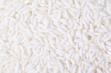 Uncooked white rice background