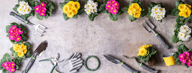 Gardening Tools And Flowerpots