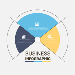vector illustration Infographic design template with icons and  options or steps. Can be used for process, presentations, layout, banner,info graph.