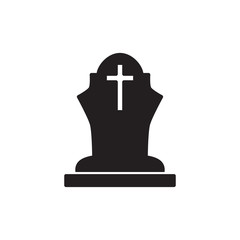 Fototapeta premium tombstone icon design vector logo template EPS 10