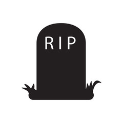 tombstone icon design vector logo template EPS 10