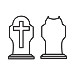 tombstone icon design vector logo template EPS 10