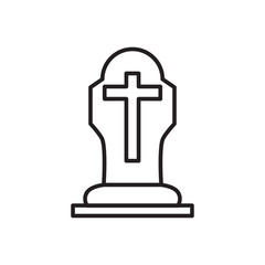 tombstone icon design vector logo template EPS 10