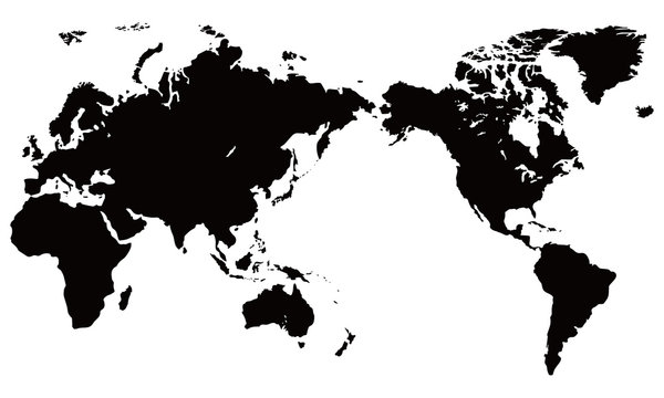 世界地図　イラスト
