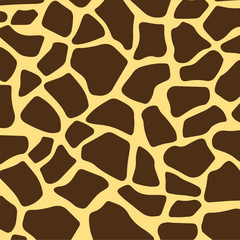 Brown giraffe pattern and texture background 
