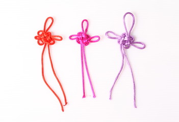 Close up Chinese decorative knots