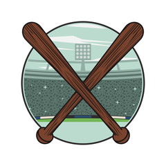 baseball sport equipment isolated icon