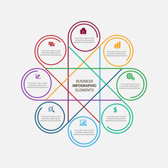 Abstract infographics number options template. Vector illustration. Can be used for workflow layout, diagram, business step options, banner, web design.