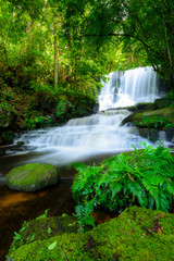 Fototapeta na wymiar Beauty in nature, Mun Dang Waterfall at Phu Hin Rong Kla National Park, Thailand 