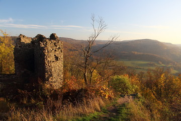 Ruin in countryside