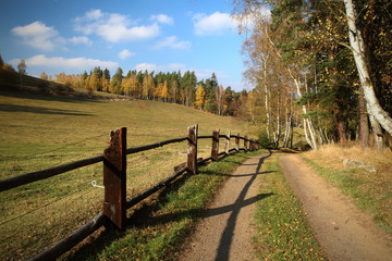 road in the countryside