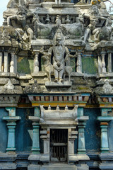 Statues in the Sri Sivaraja Vinayagar Temple in Colombo, Sri Lanka.