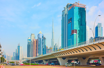 Fototapeta na wymiar Sheikh Zayed Road in Dubai
