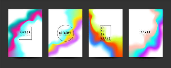 Set of Trendy Abstract Gradient shapes for Presentation, Magazines, Flyers, Annual Reports, Posters and Business Cards. Vector EPS 10