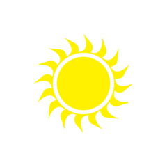 sun icon design vector logo template EPS 10