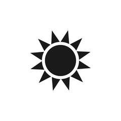 sun icon design vector logo template EPS 10