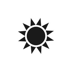 sun icon design vector logo template EPS 10