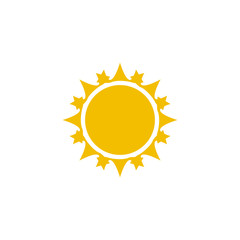 sun icon design vector logo template EPS 10