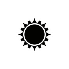 sun icon design vector logo template EPS 10