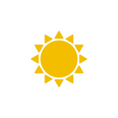 sun icon design vector logo template EPS 10