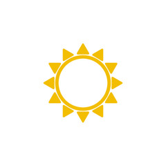 sun icon design vector logo template EPS 10