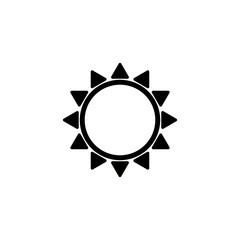 sun icon design vector logo template EPS 10