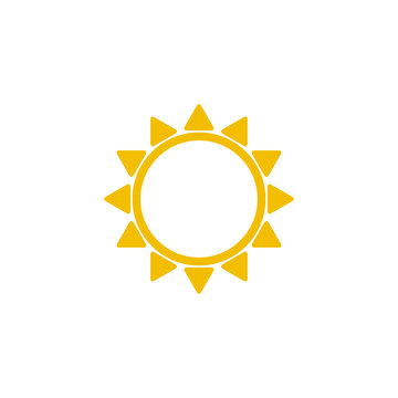 sun icon design vector logo template EPS 10