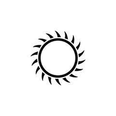 sun icon design vector logo template EPS 10