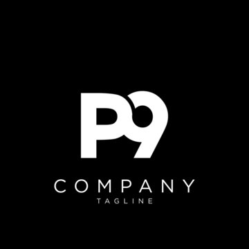 p9 logo design vector