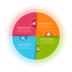 Infographics design vector and marketing icons can be used for workflow layout, diagram, annual report, web design. Business concept with options, steps or processes.