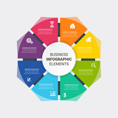 Business infographic template with options. Vector illustration.