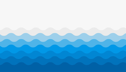 abstract waves background with different shades of blue