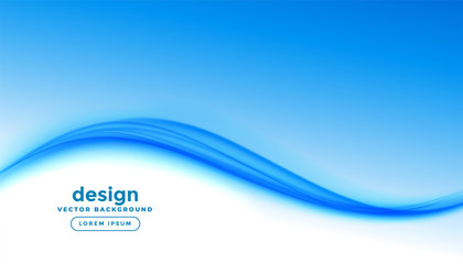 elegant business style blue wave presentation background