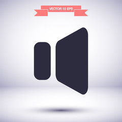 Speaker vector icon , lorem ipsum Flat design