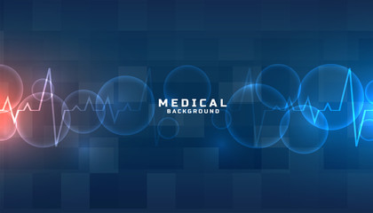 blue medical and healthcare background design illustration