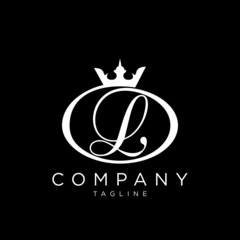 l crown abstract business logo
