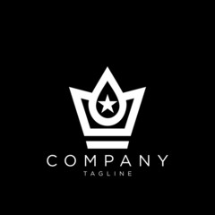 Fototapeta premium star oil king logo design