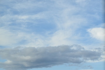 Fototapeta na wymiar 二色の雲