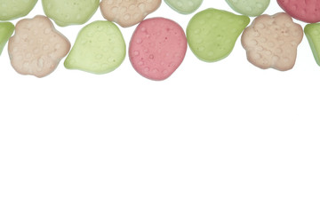 Pastel candy close up