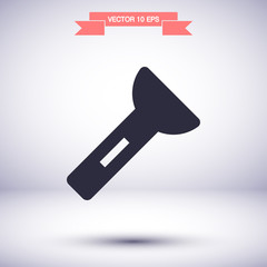 Flashlight vector icon , lorem ipsum Flat design