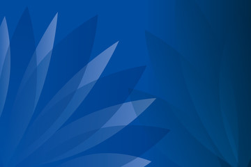 紺色の花の抽象グラフィック画像 © Sozyer