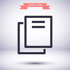 Files vector icon , lorem ipsum Flat design