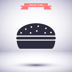 Burgeicon, burgevector vector icon , lorem ipsum Flat design